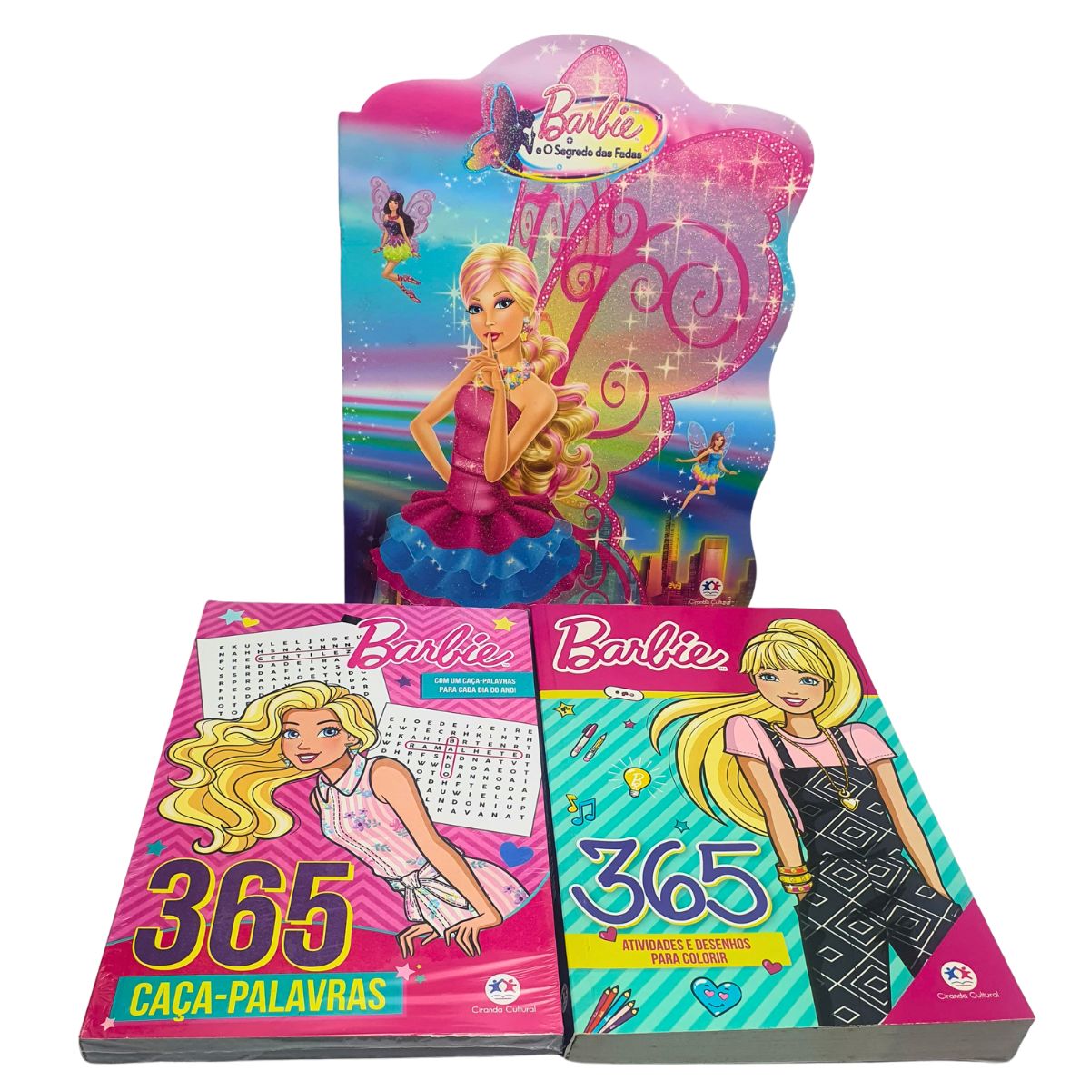 Kit 3 Livros Infantil Barbie: 365 Caça-palavras + 365 Atividades E Desenhos Para Colorir + Barbie E O Segredo Das Fadas - Ciranda Cultural Kit 3 Livros Infantil Barbie: 365 Caça-palavras + 365 Atividades E Desenhos Para Colorir + Barbie E O Segredo Das Fadas - Ciranda Cultural